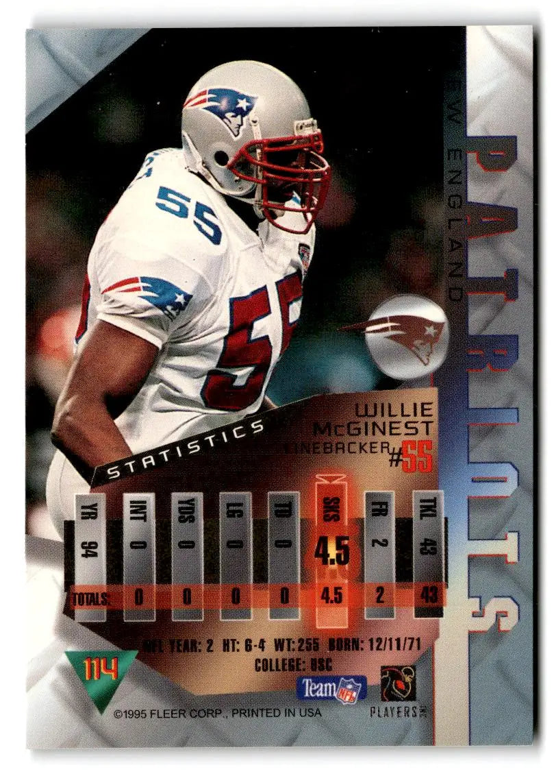 1995 Fleer Metal #26 Willie McGinest - Football Card Single