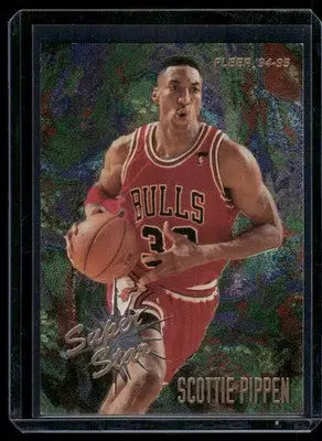 1995 Fleer Super Star Scottie Pippen #5 of 6 Basketball - Basketball Card Single