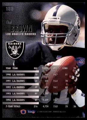 1995 Fleer Tim Brown 188 Los Angeles Raiders