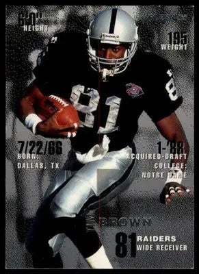 1995 Fleer Tim Brown 188 Los Angeles Raiders