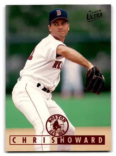 1995 Fleer Ultra Chris Howard Red Sox baseball card, NM-MT condition, ID 70778
