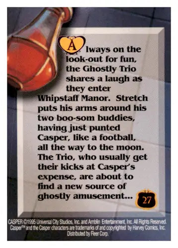 1995 Fleer Ultra Casper #27 The Jokers Are Wild NM-MT ID:68505 - Non-Sports Card Single