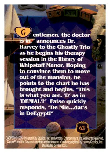 1995 Fleer Ultra Casper #63 The Doctor Is In NM-MT ID:68541 - Non-Sports Card Single