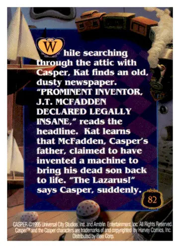 1995 Fleer Ultra Casper #82 Lost and Found NM-MT ID:68559 - Non-Sports Card Single