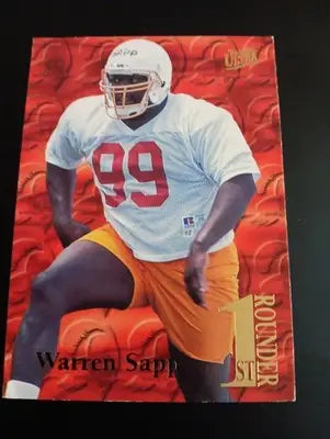 1995 Fleer Ultra - First Rounder Warren Sapp #16 of 20 (RC). Tampa Bay. NRMT+