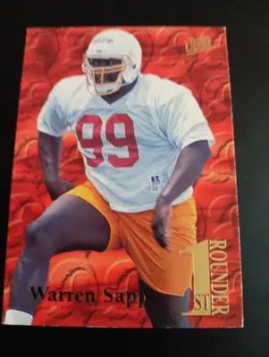 1995 Fleer Ultra - First Rounder Warren Sapp #16 of 20 (RC). Tampa Bay. NRMT+