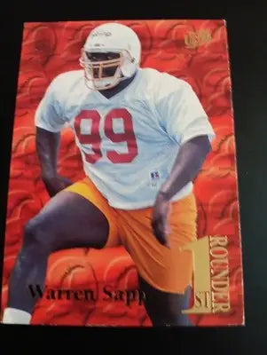 1995 Fleer Ultra - First Rounder Warren Sapp #16 of 20 (RC). Tampa Bay. NRMT+