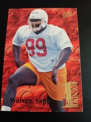 1995 Fleer Ultra - First Rounder Warren Sapp #16 of 20 (RC). Tampa Bay. NRMT+