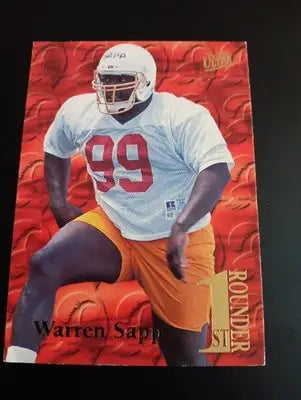 1995 Fleer Ultra - First Rounder Warren Sapp #16 of 20 (RC). Tampa Bay. NRMT+