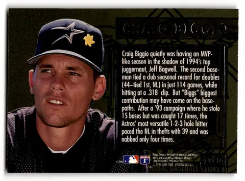 1995 Fleer Ultra League Leaders Gold Medallion #7 Craig Biggio NM-MT As ID:58502 - Baseball Card Single