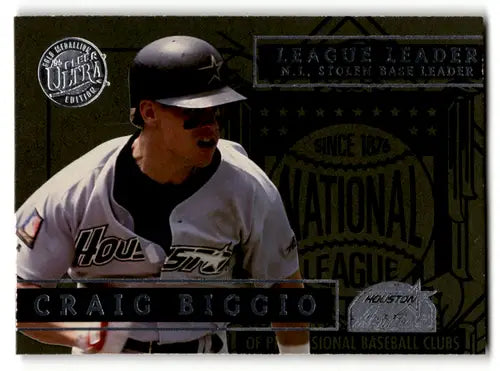 1995 Fleer Ultra League Leaders Gold Medallion #7 Craig Biggio NM-MT As ID:58502 - Baseball Card Single