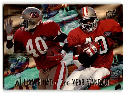 William Floyd football card from 1995 Fleer Ultra Second Year Standouts collection