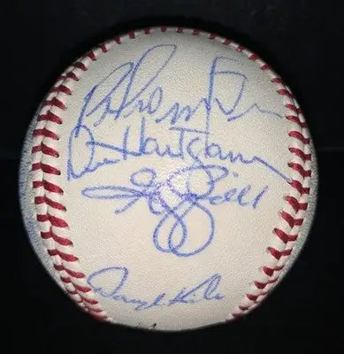 1995 Houston Astro Team Auto Baseball 27 Sigs Drabek Kile Biggio Signed Ball - Sports Memorabilia