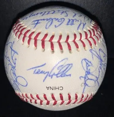 1995 Houston Astro Team Auto Baseball 27 Sigs Drabek Kile Biggio Signed Ball - Sports Memorabilia