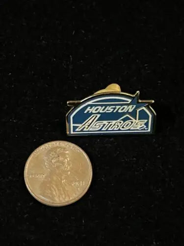 Houston Astros Open Star Enamel Pin for hats or lapels featuring team logo design