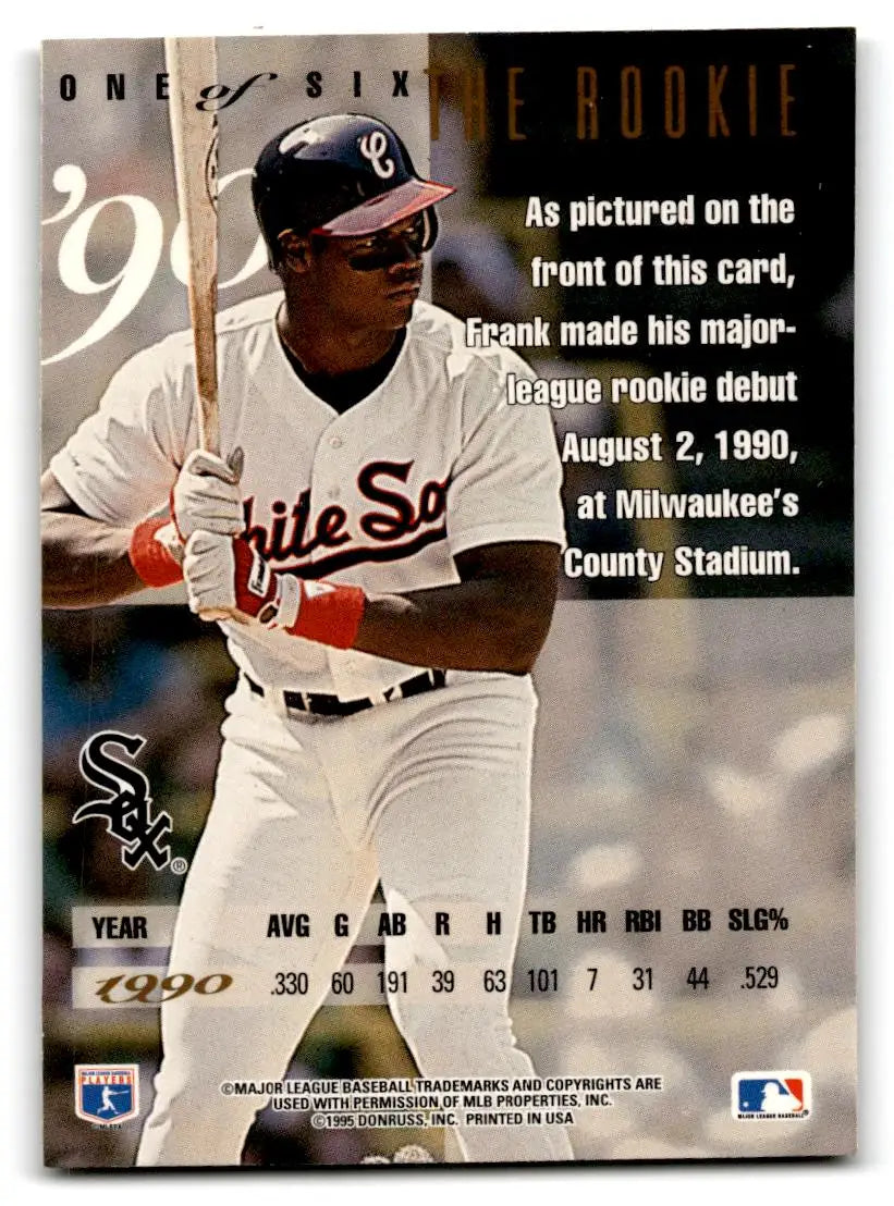1995 Leaf #1 Frank Thomas Frank Thomas - Baseball Card Single