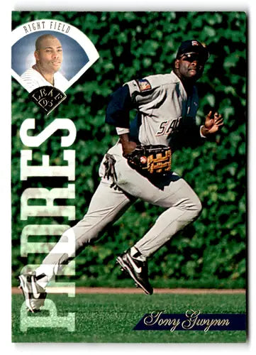 Original gloss Tony Gwynn baseball card 1995 Leaf Padres NM Near Mint ID 74328