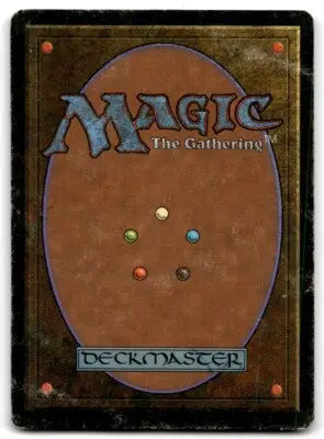 Worn Magic The Gathering 4th Edition Castle back card from 1995 4th edition set