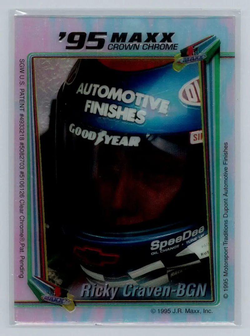 1995 Maxx Crown Chrome #NNO Ricky Craven Ricky Craven Motorsports - Racing Card Single