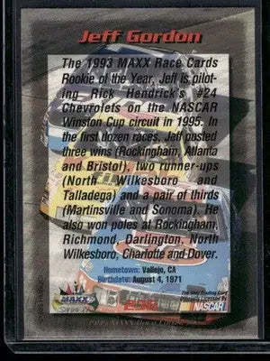 1995 MAXX Jeff Gordon #236 Auto Racing - Racing Card Single