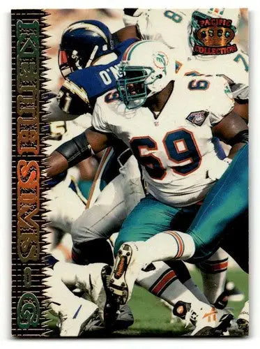 1995 Pacific #112 Keith Sims Miami Dolphins Football Cards EX/NM ID:55599 - Football Card Single