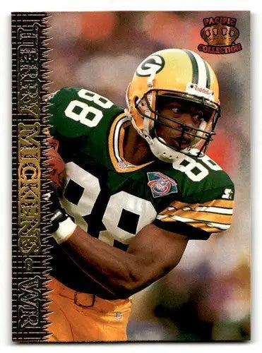 Vintage football trading card of Terry Mickens Green Bay Packers with original gloss