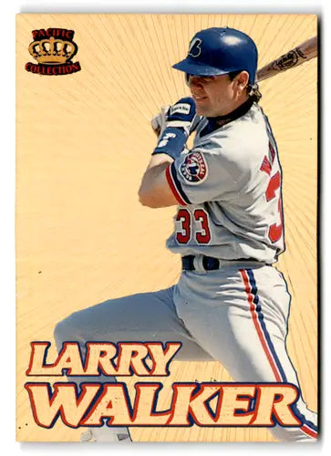 1995 Pacific Gold Prisms #30 Larry Walker NM Near Mint Expos ID:73339 - Baseball Card Single
