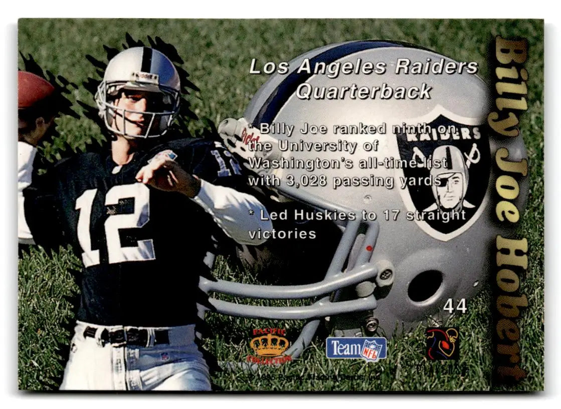 1995 Pacific Prisms #44 Billy Joe Hobert - Football Card Single