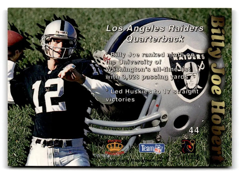 1995 Pacific Prisms #44 Billy Joe Hobert - Football Card Single