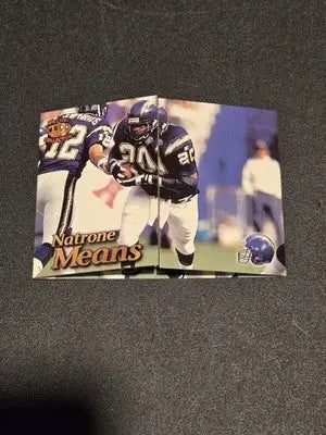 1995 Pacific Triple Folders #31 Natrone Means - Football Card Single