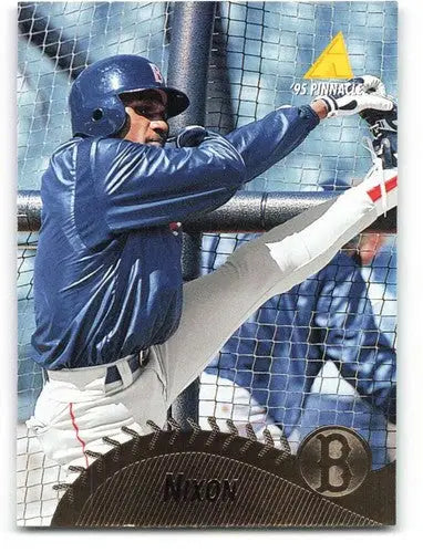 1995 Pinnacle Otis Nixon Red Sox baseball card with original gloss NM-MT condition
