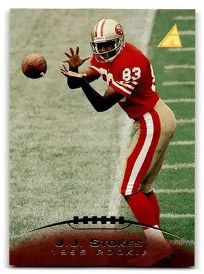 1995 Pinnacle #215 J.J. Stokes - Football Card Single