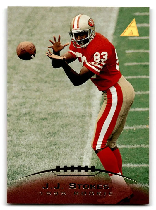 1995 Pinnacle #215 J.J. Stokes - Football Card Single