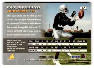 1995 Pinnacle #47 Pat Swilling - Football Card Single