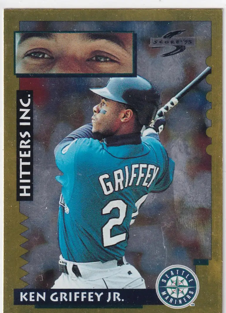 1995 PINNACLE #551 KEN GRIFFEY JR HITTERS GOLD- SEATTLE MARINERS