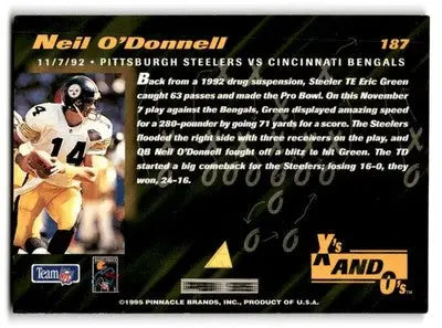 1995 Pinnacle Club Collection #187 Neil O’Donnell - Football Card Single
