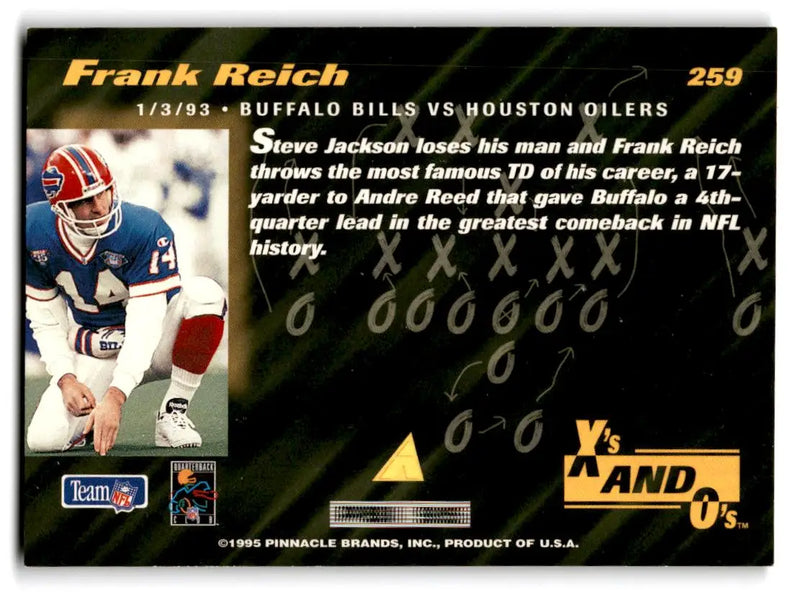 1995 Pinnacle Club Collection #259 Frank Reich - Football Card Single
