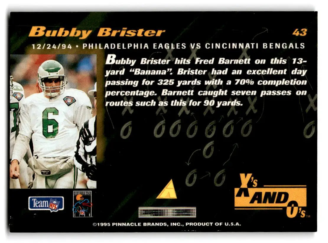 1995 Pinnacle Club Collection #43 Bubby Brister - Football Card Single