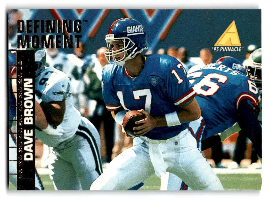 1995 Pinnacle Club Collection #54 Dave Brown - Football Card Single