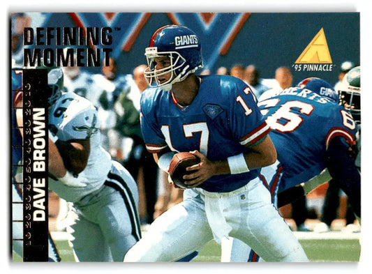 1995 Pinnacle Club Collection #54 Dave Brown - Football Card Single