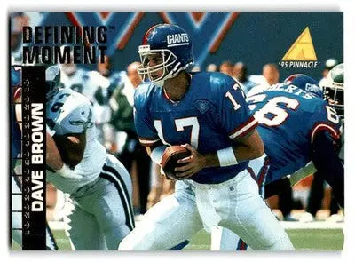 1995 Pinnacle Club Collection #54 Dave Brown - Football Card Single