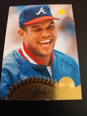 1995 Pinnacle - David Justice #50 Museum Collection. Atlanta Braves. NRMT+ - Baseball Card Single