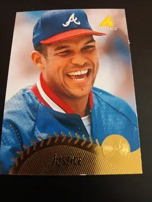 1995 Pinnacle - David Justice #50 Museum Collection. Atlanta Braves. NRMT+ - Baseball Card Single
