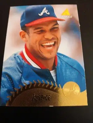 1995 Pinnacle - David Justice #50 Museum Collection. Atlanta Braves. NRMT+ - Baseball Card Single