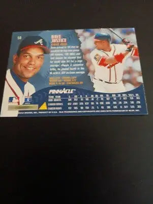 1995 Pinnacle - David Justice #50 Museum Collection. Atlanta Braves. NRMT+ - Baseball Card Single