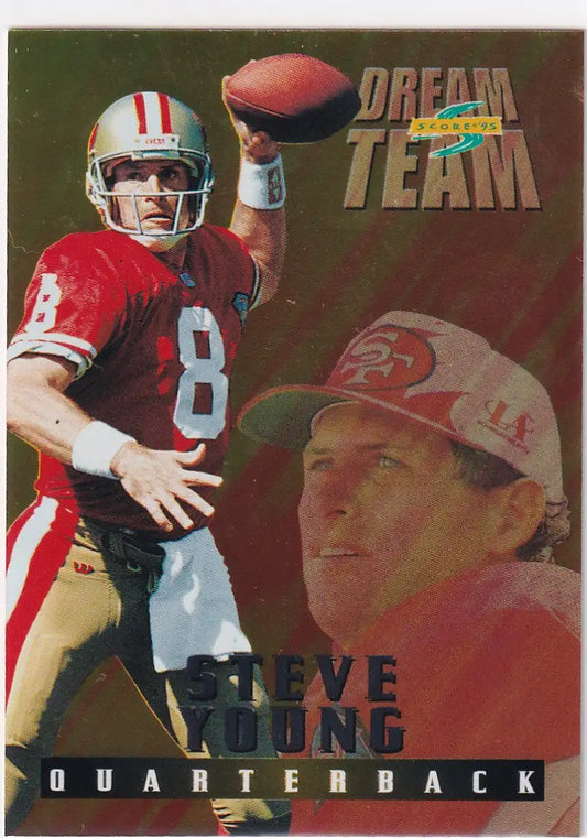 1995 PINNACLE #DT 1 STEVE YOUNG DREAM TEAM- SAN FRANCISCO GIANTS