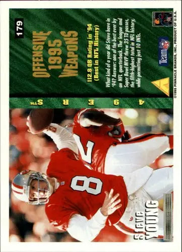 1995 Pinnacle Summit #179 Steve Young NM-MT 49ers OW - Football Card Single