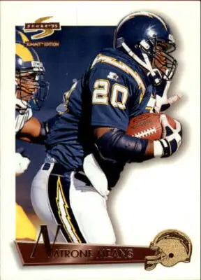 1995 Pinnacle Summit #80 Natrone Means NM-MT Chargers - Football Card Single