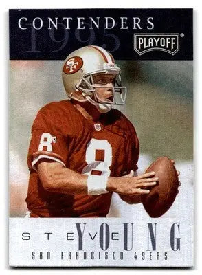 1995 Playoff Contenders Football Steve Young #1 San Francisco 49ers - Football Card Single