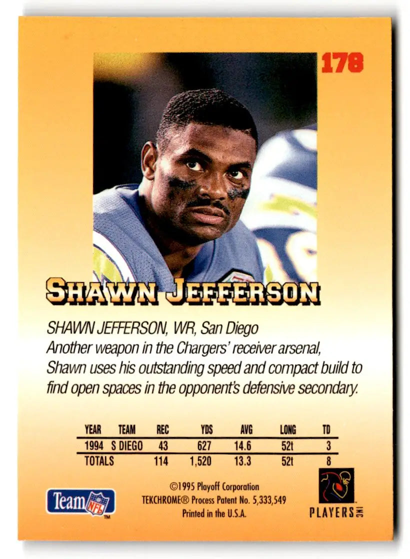 1995 Playoff Prime #178 Shawn Jefferson - Football Card Single